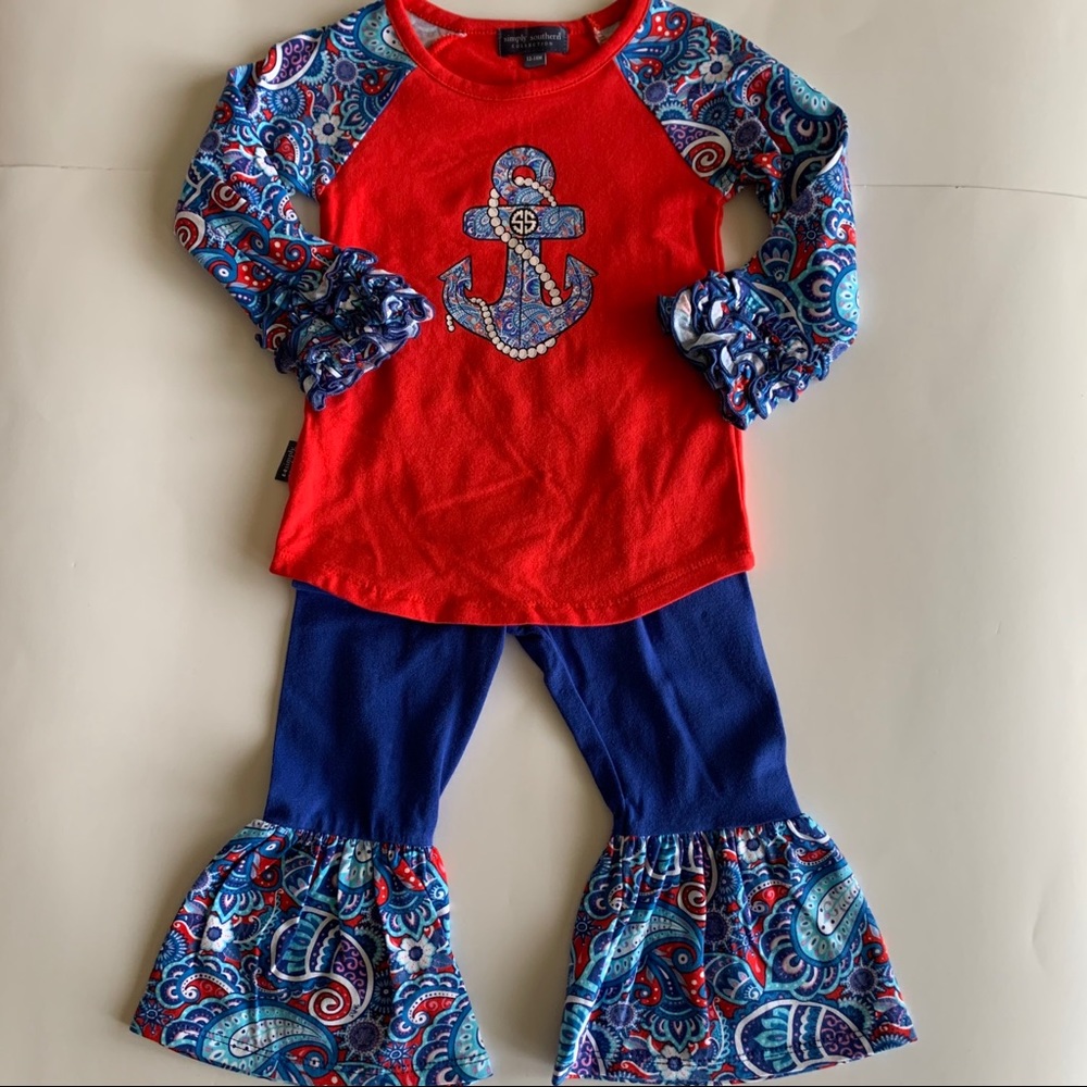 NWT Simply Southern Nautical Outfit